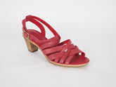 Womens Timberland EK 27690 Red Leather High Heel Summer Casual Strappy Sandals